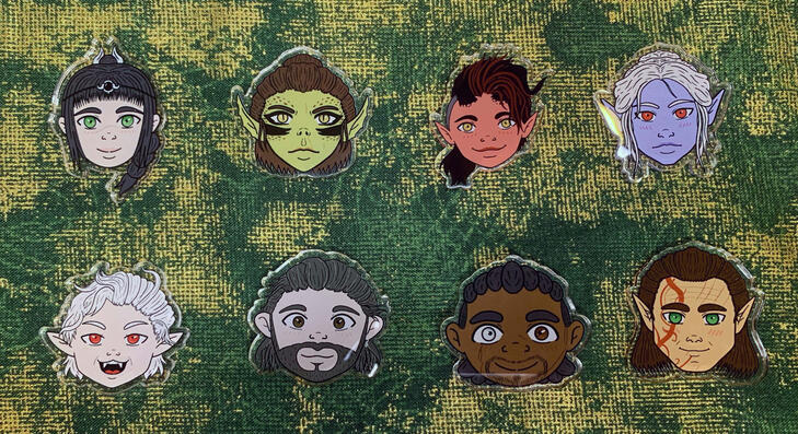 BG3 inspired 1.5 inch pins