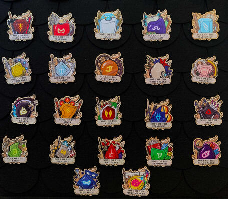FFXIV Job Stone Wood Pins