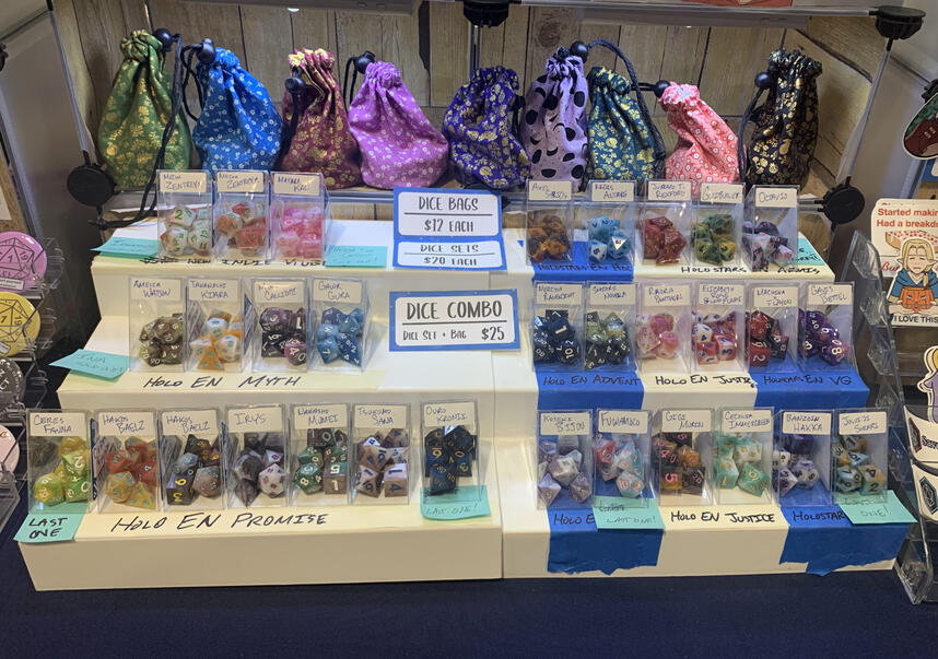 Dice setup
